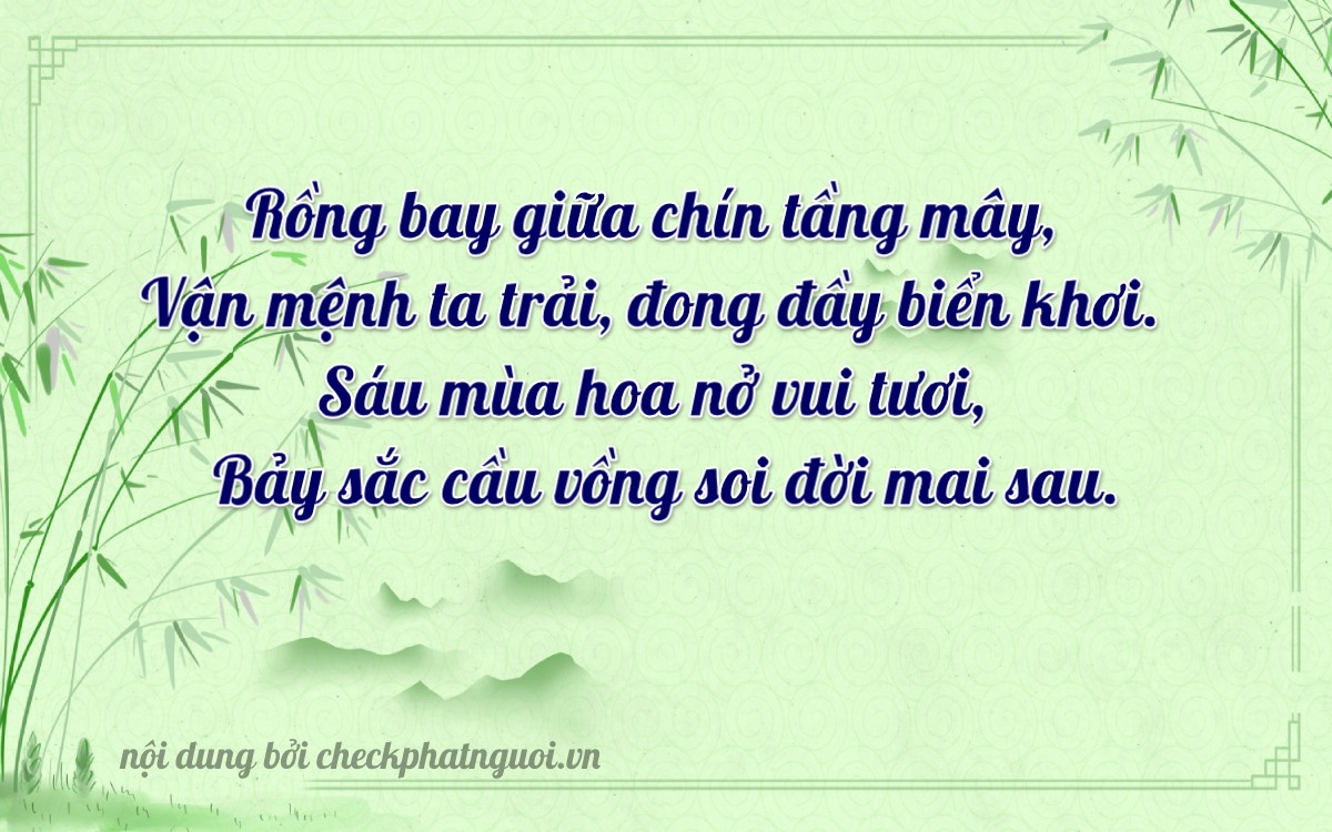 Bài thơ ý nghĩa cho <b>biển số 72A-23627</b> tại website checkphatnguoi.vn