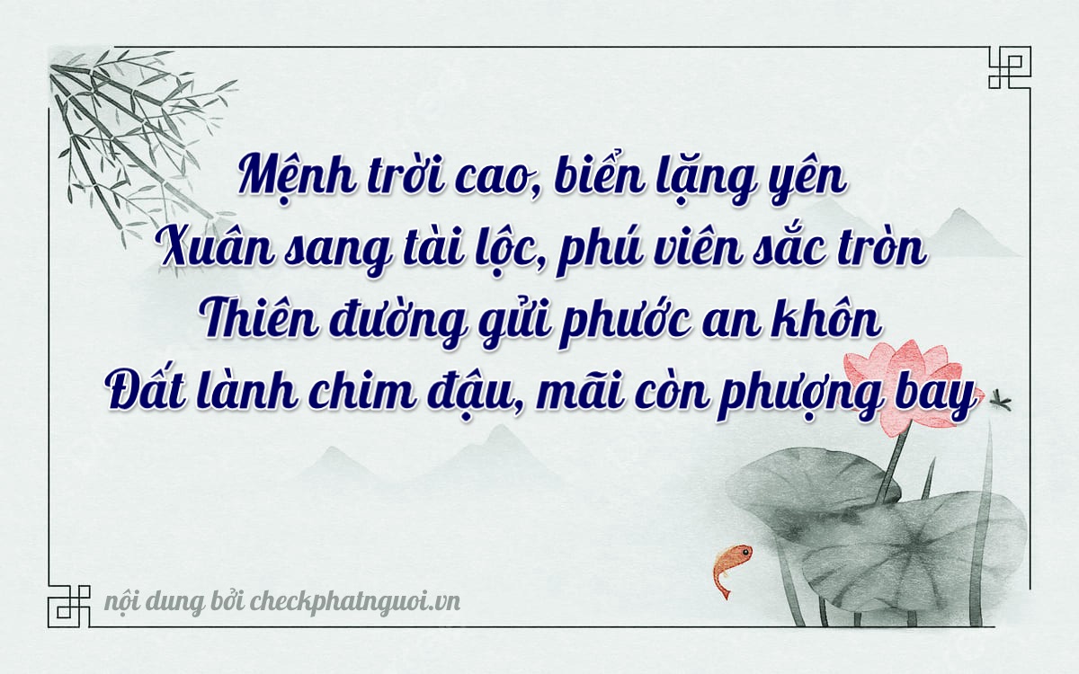 Bài thơ ý nghĩa cho <b>biển số 72A-24326</b> tại website checkphatnguoi.vn