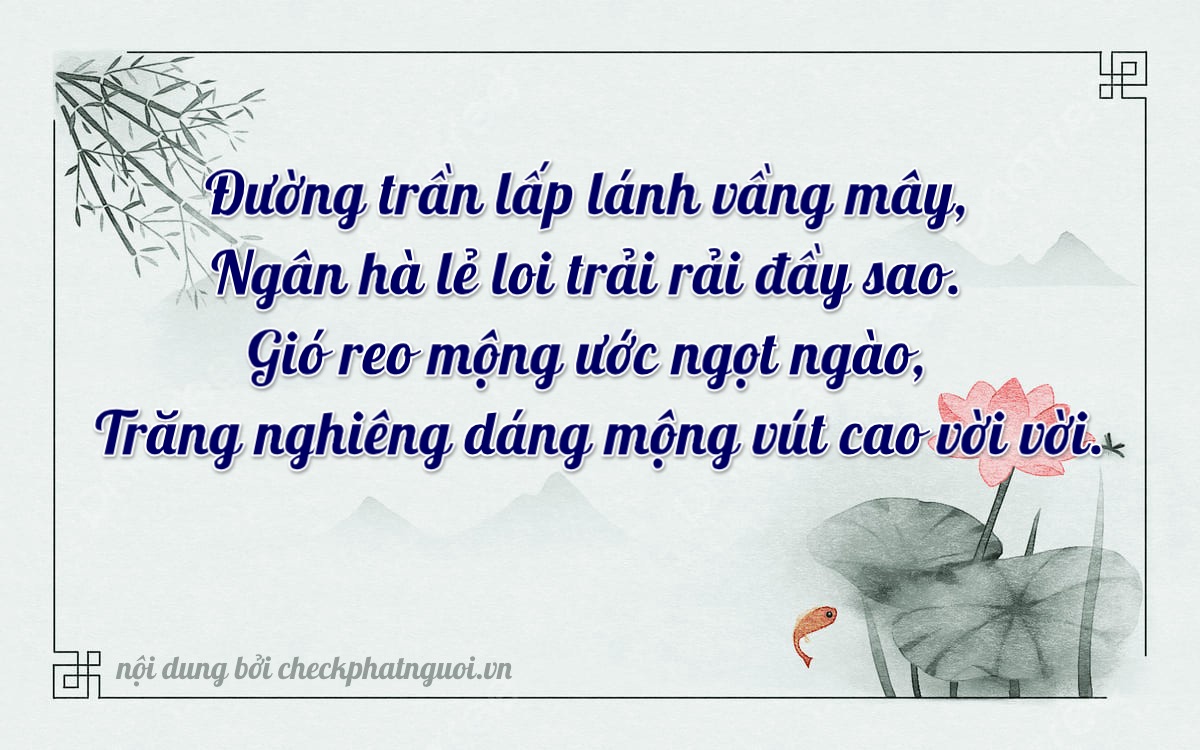 Bài thơ ý nghĩa cho <b>biển số 72A-26292</b> tại website checkphatnguoi.vn