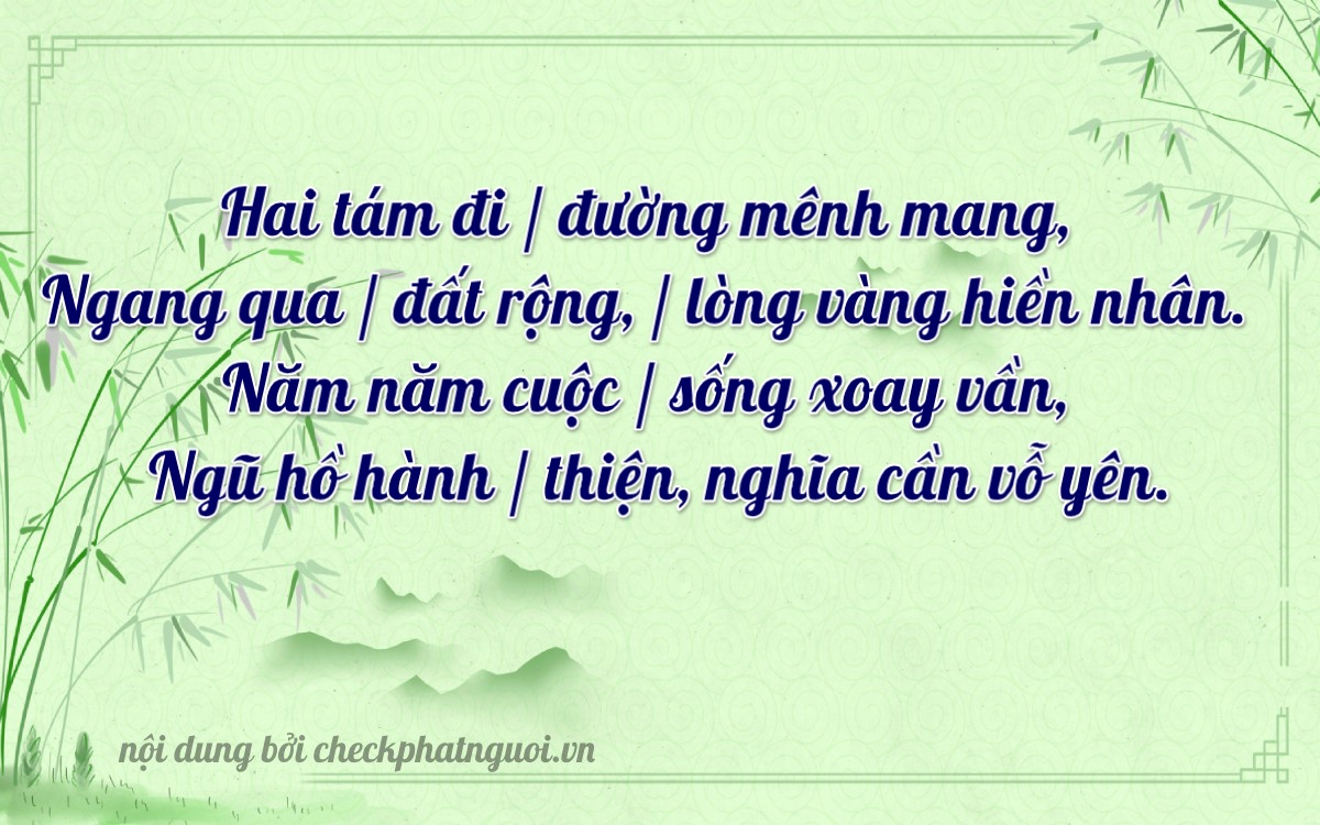 Bài thơ ý nghĩa cho <b>biển số 72A-28555</b> tại website checkphatnguoi.vn