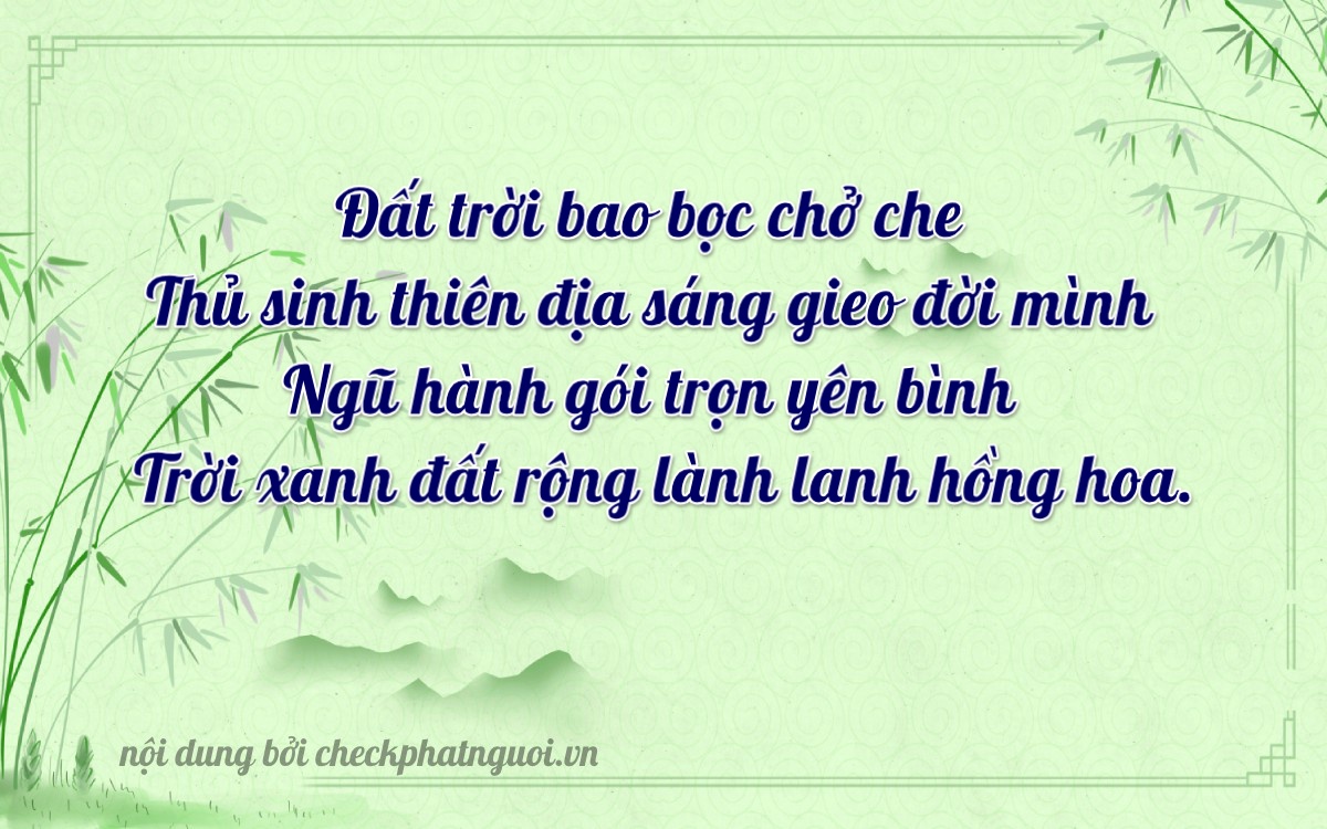 Bài thơ ý nghĩa cho <b>biển số 72A-29610</b> tại website checkphatnguoi.vn