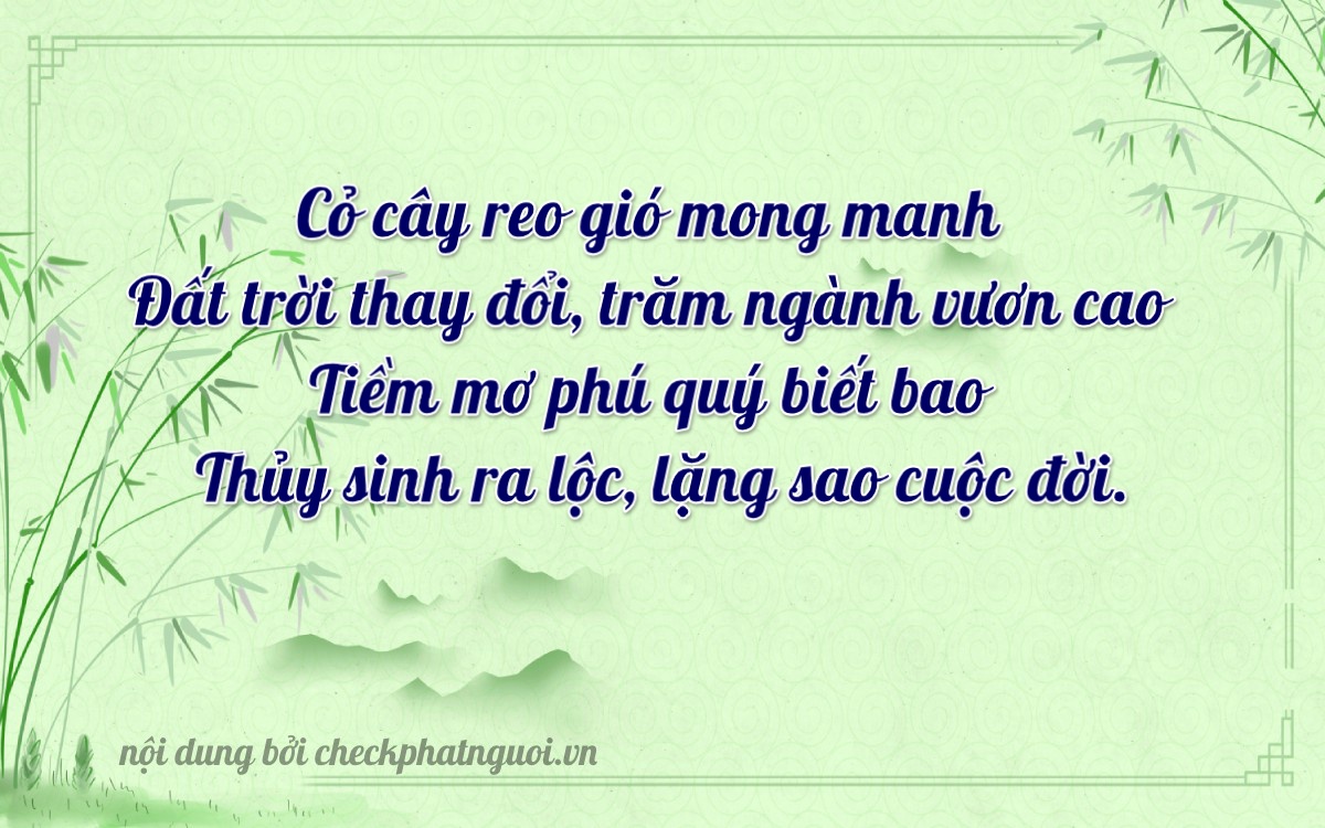 Bài thơ ý nghĩa cho <b>biển số 72A-30526</b> tại website checkphatnguoi.vn