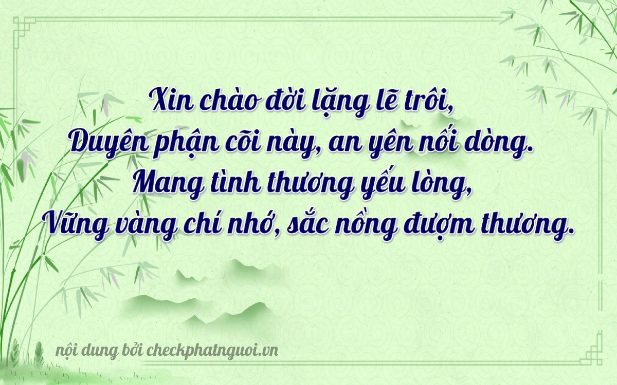 Bài thơ ý nghĩa cho <b>biển số 72A-39739</b> tại website checkphatnguoi.vn