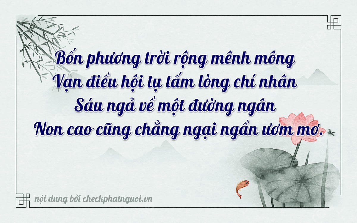 Bài thơ ý nghĩa cho <b>biển số 72A-43961</b> tại website checkphatnguoi.vn