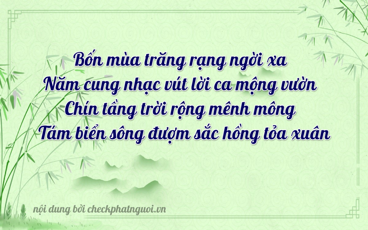 Bài thơ ý nghĩa cho <b>biển số 72A-45958</b> tại website checkphatnguoi.vn