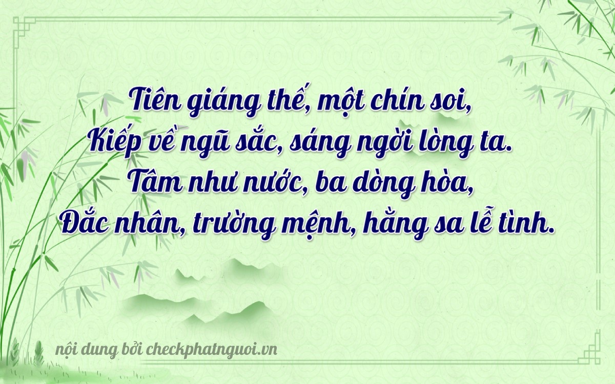 Bài thơ ý nghĩa cho <b>biển số 72A-51939</b> tại website checkphatnguoi.vn