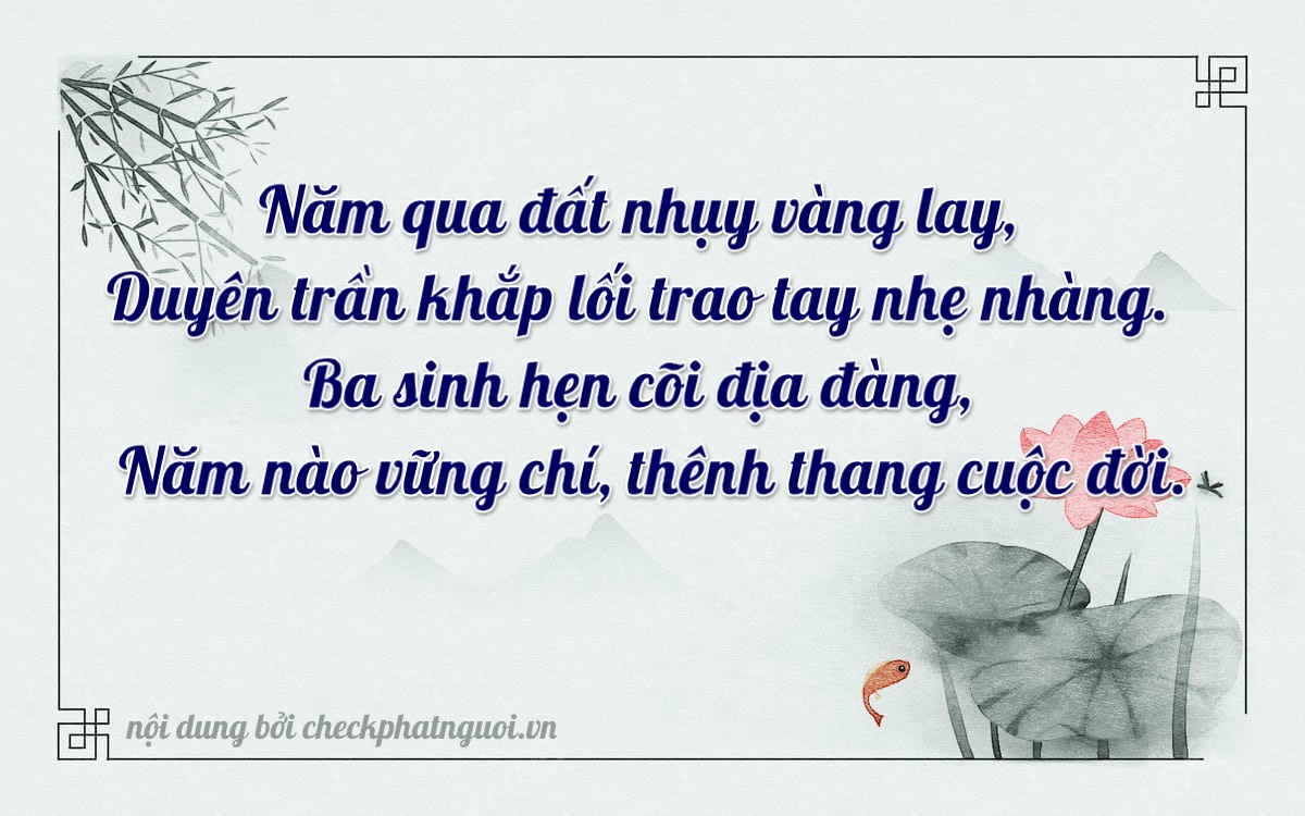 Bài thơ ý nghĩa cho <b>biển số 72A-52353</b> tại website checkphatnguoi.vn