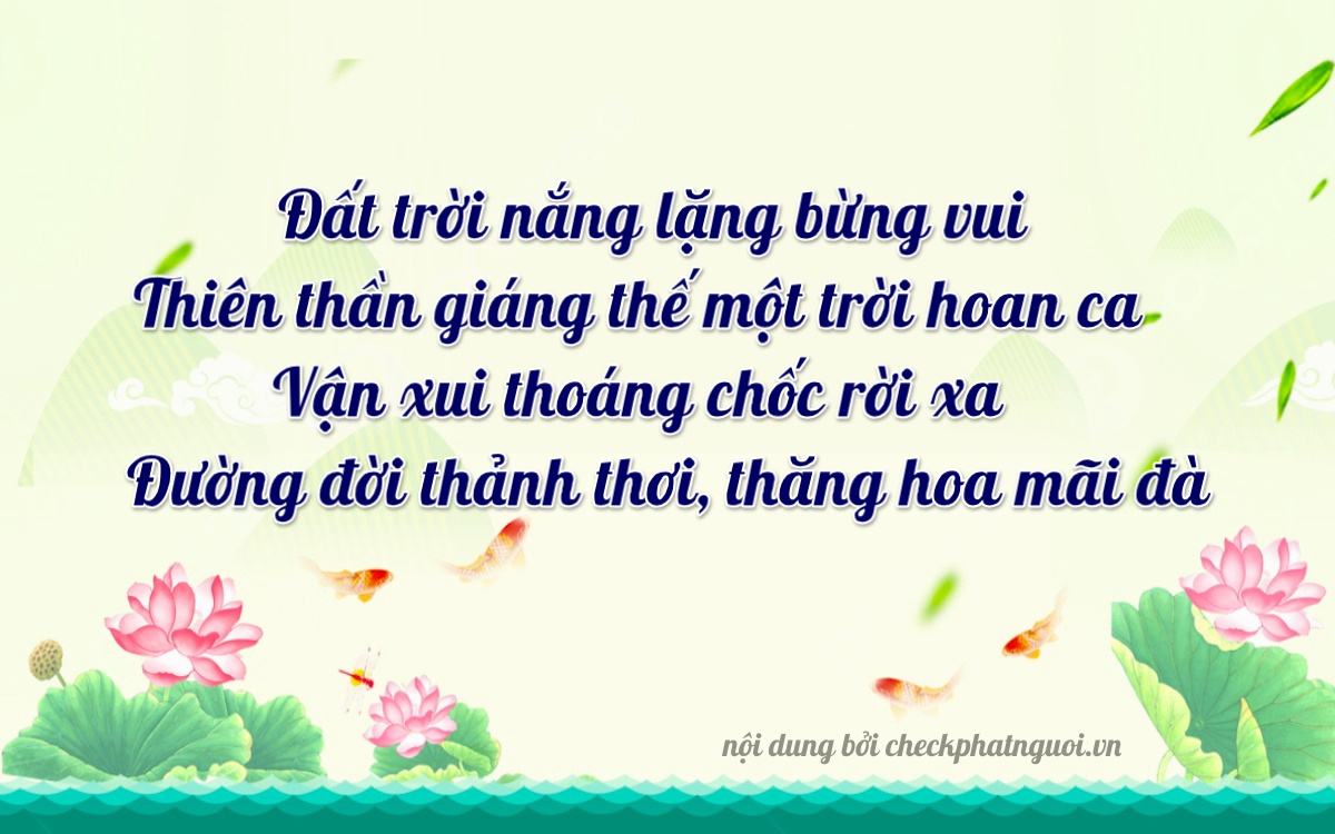 Bài thơ ý nghĩa cho <b>biển số 72A-5316</b> tại website checkphatnguoi.vn
