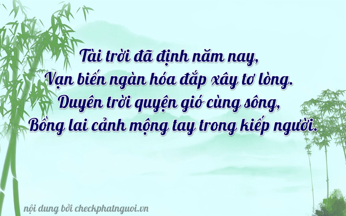 Bài thơ ý nghĩa cho <b>biển số 72A-53584</b> tại website checkphatnguoi.vn