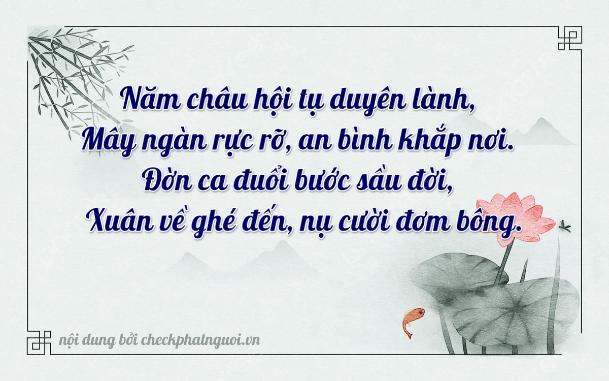 Bài thơ ý nghĩa cho <b>biển số 72A-55304</b> tại website checkphatnguoi.vn