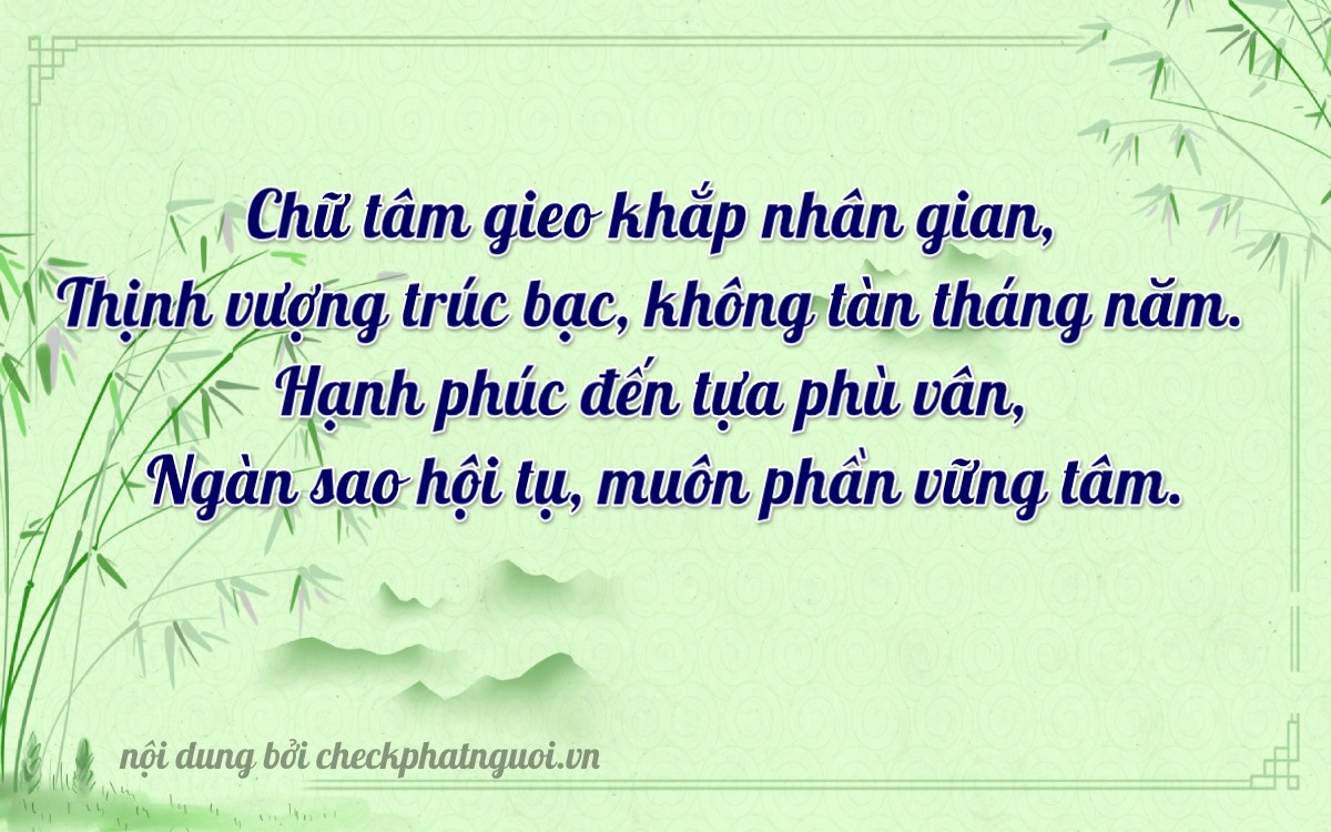 Bài thơ ý nghĩa cho <b>biển số 72A-55476</b> tại website checkphatnguoi.vn