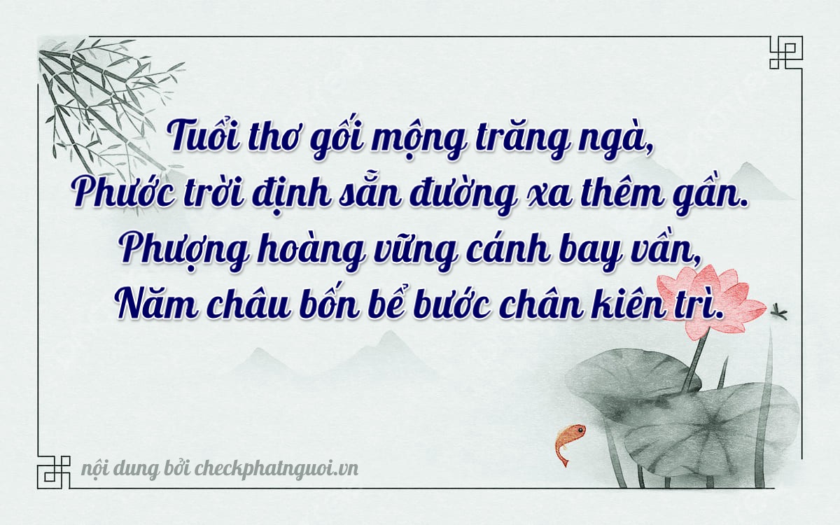 Bài thơ ý nghĩa cho <b>biển số 72A-58036</b> tại website checkphatnguoi.vn