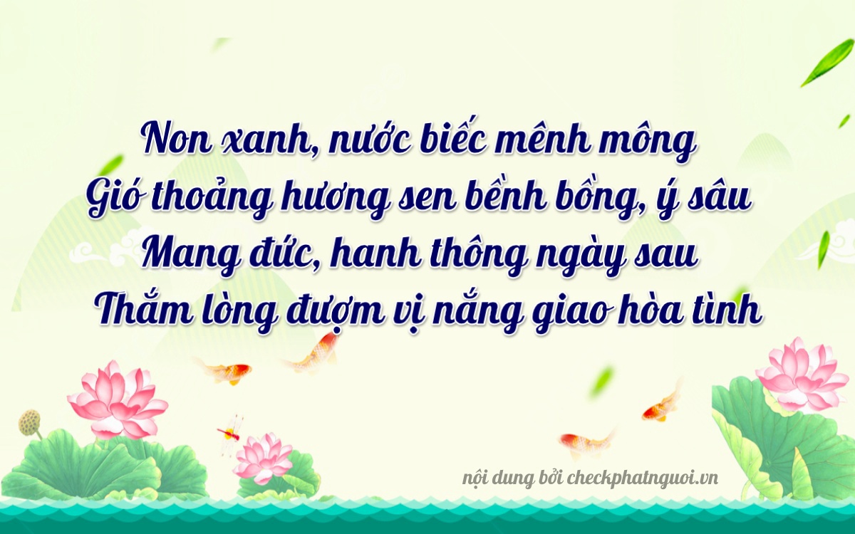 Bài thơ ý nghĩa cho <b>biển số 72A-60214</b> tại website checkphatnguoi.vn