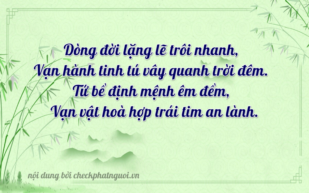 Bài thơ ý nghĩa cho <b>biển số 72A-63654</b> tại website checkphatnguoi.vn