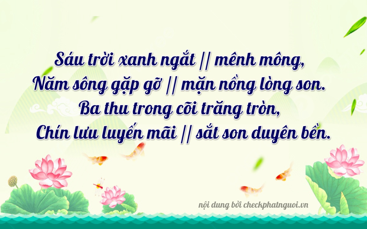 Bài thơ ý nghĩa cho <b>biển số 72A-65369</b> tại website checkphatnguoi.vn