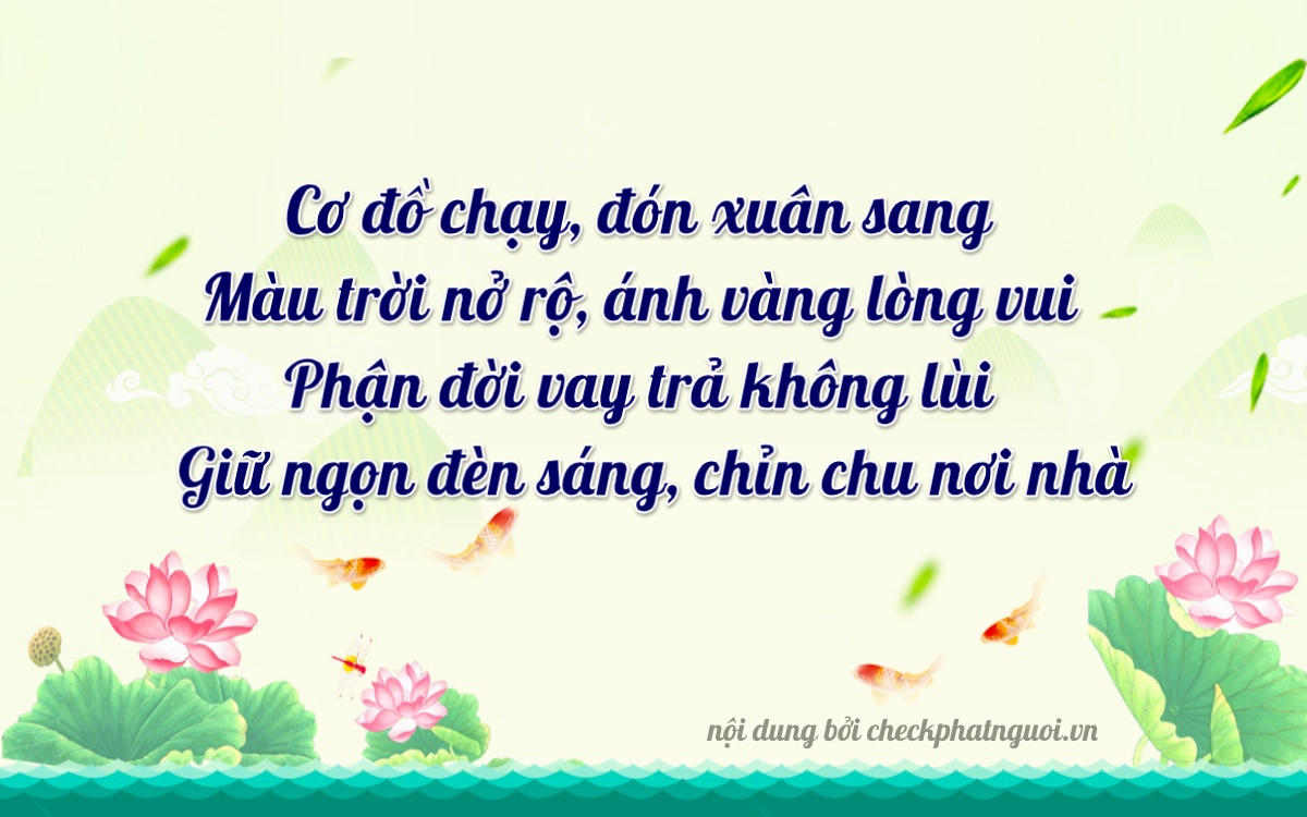 Bài thơ ý nghĩa cho <b>biển số 72A-66872</b> tại website checkphatnguoi.vn