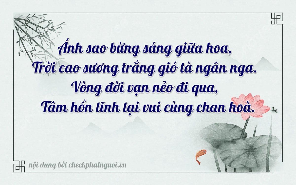 Bài thơ ý nghĩa cho <b>biển số 72A-67411</b> tại website checkphatnguoi.vn