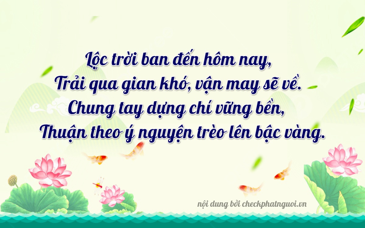 Bài thơ ý nghĩa cho <b>biển số 72A-68268</b> tại website checkphatnguoi.vn