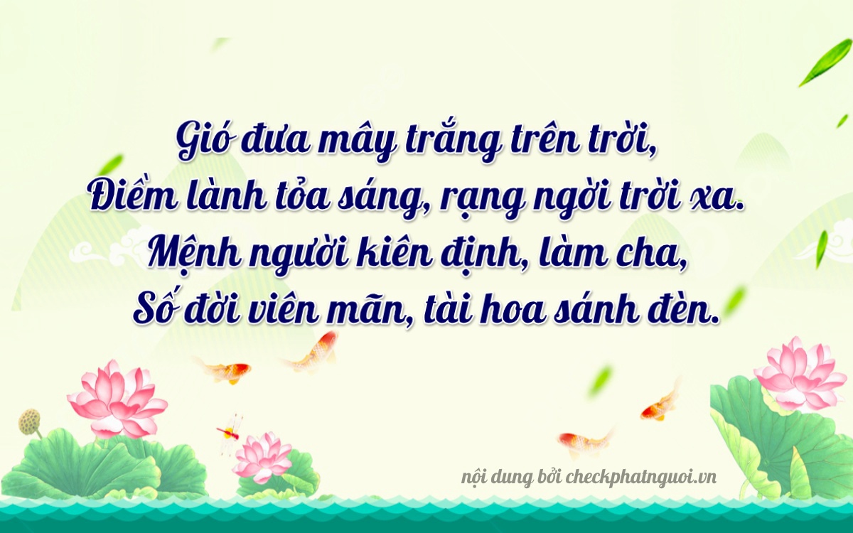 Bài thơ ý nghĩa cho <b>biển số 72A-68406</b> tại website checkphatnguoi.vn
