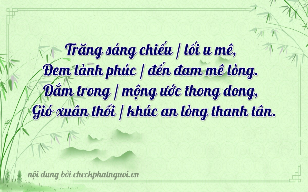 Bài thơ ý nghĩa cho <b>biển số 72A-68696</b> tại website checkphatnguoi.vn