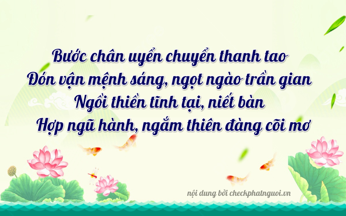 Bài thơ ý nghĩa cho <b>biển số 72A-69614</b> tại website checkphatnguoi.vn