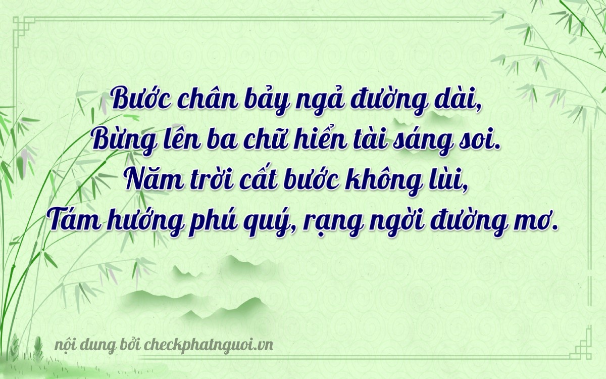 Bài thơ ý nghĩa cho <b>biển số 72A-73558</b> tại website checkphatnguoi.vn