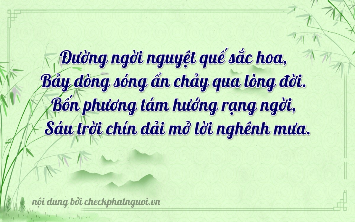 Bài thơ ý nghĩa cho <b>biển số 72A-74696</b> tại website checkphatnguoi.vn