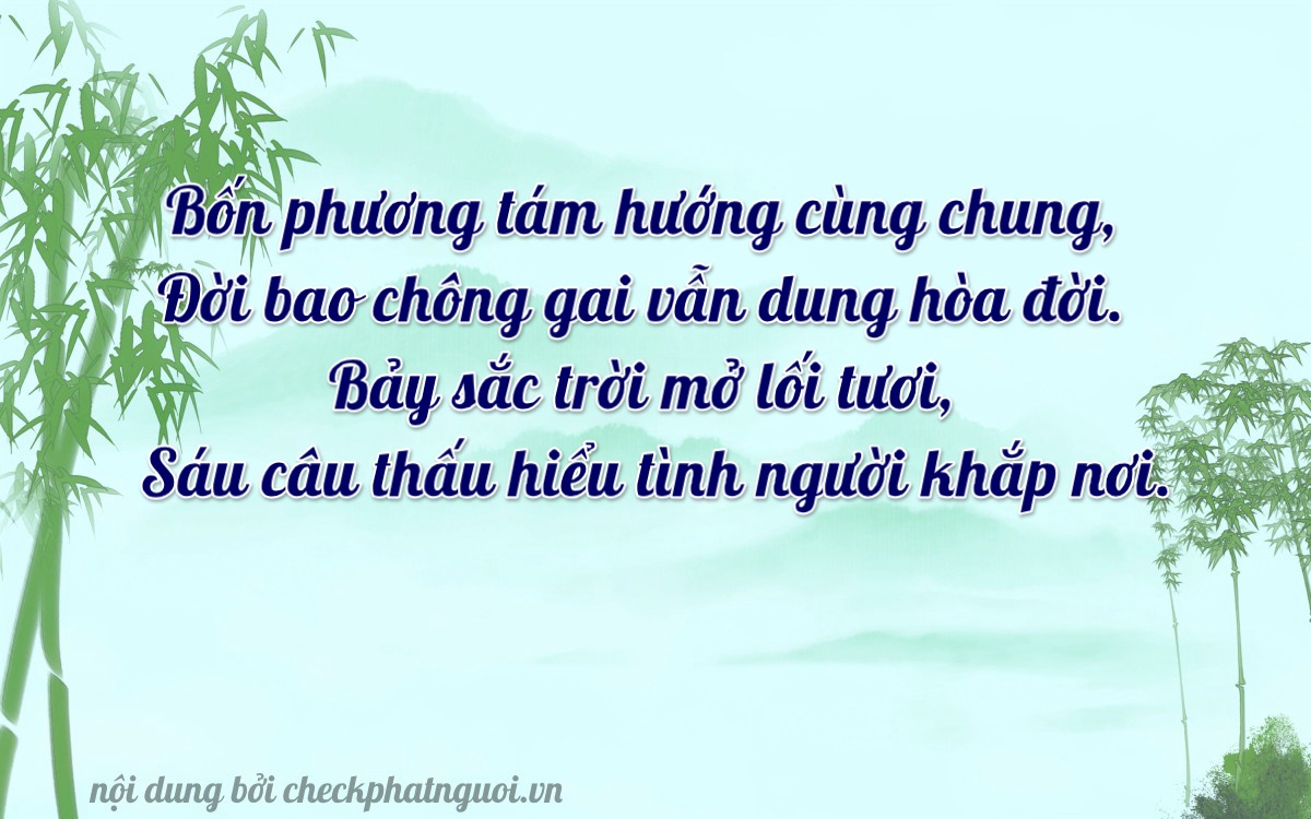 Bài thơ ý nghĩa cho <b>biển số 72A-74867</b> tại website checkphatnguoi.vn