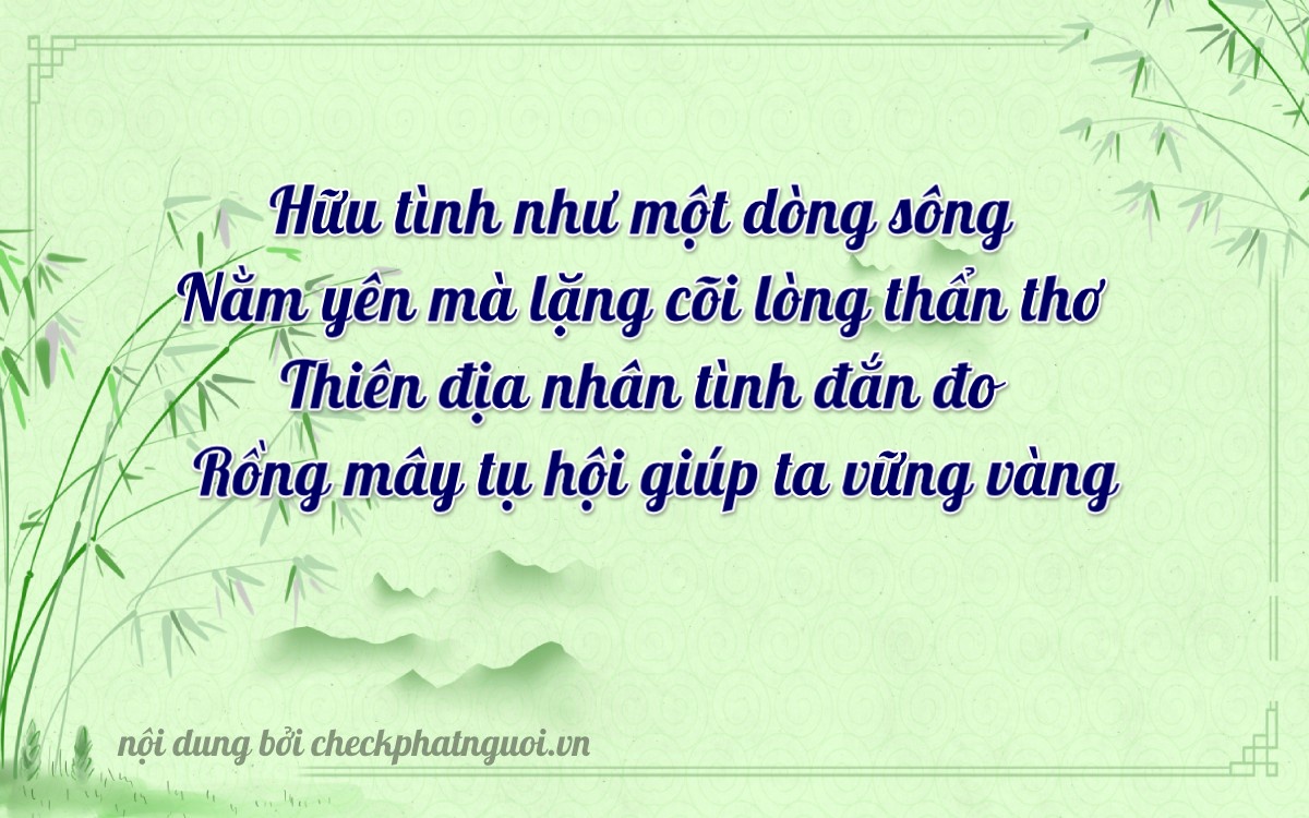 Bài thơ ý nghĩa cho <b>biển số 72A-75349</b> tại website checkphatnguoi.vn