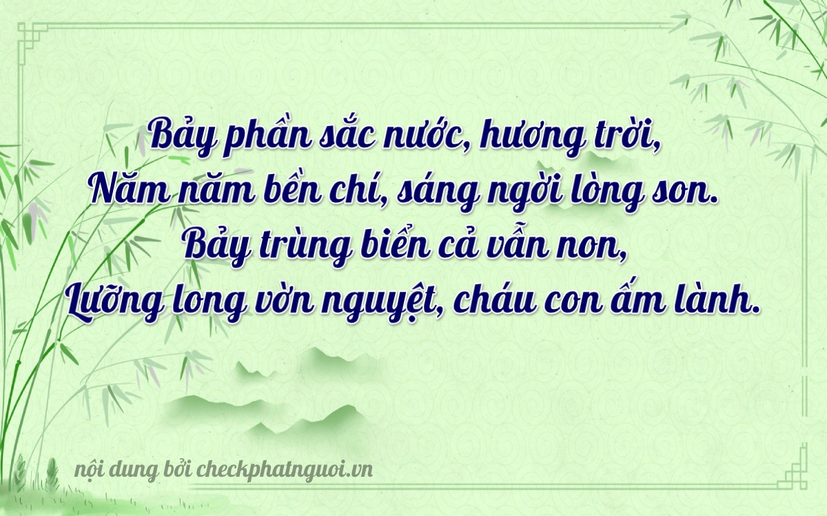 Bài thơ ý nghĩa cho <b>biển số 72A-75775</b> tại website checkphatnguoi.vn