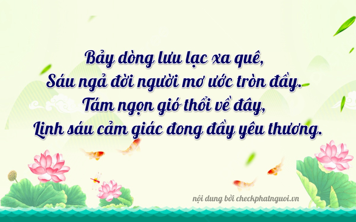 Bài thơ ý nghĩa cho <b>biển số 72A-76806</b> tại website checkphatnguoi.vn