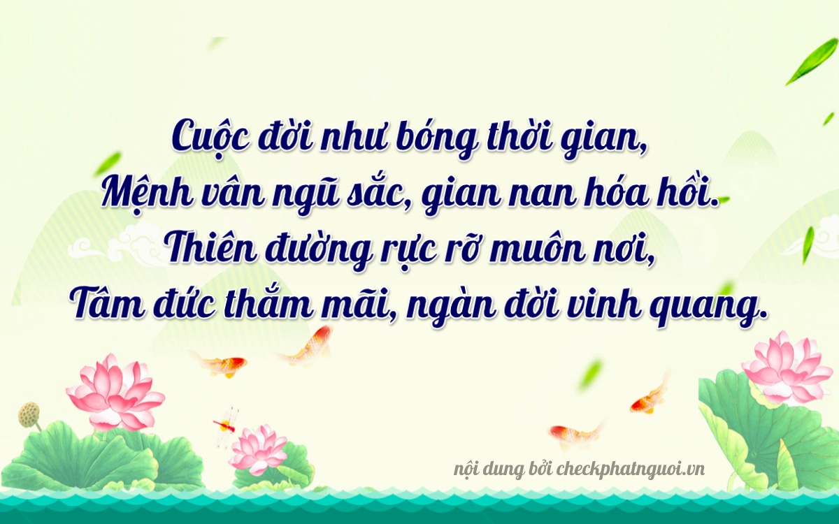 Bài thơ ý nghĩa cho <b>biển số 72A-77336</b> tại website checkphatnguoi.vn