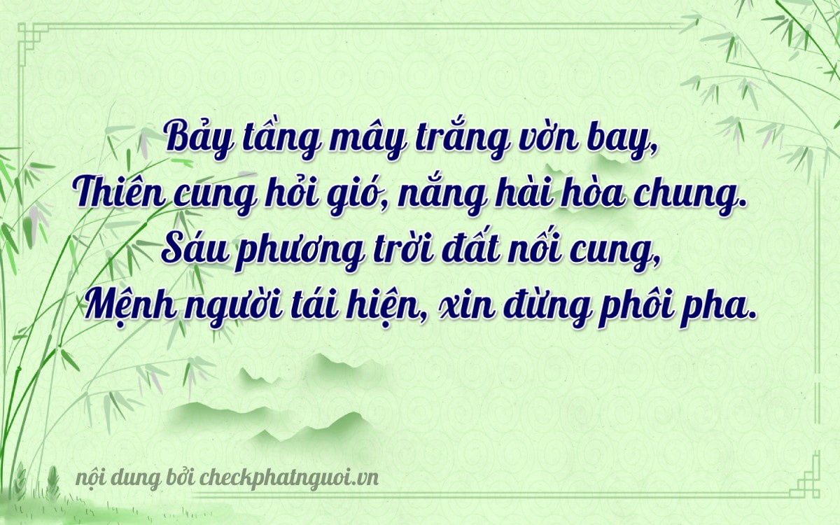 Bài thơ ý nghĩa cho <b>biển số 72A-77627</b> tại website checkphatnguoi.vn