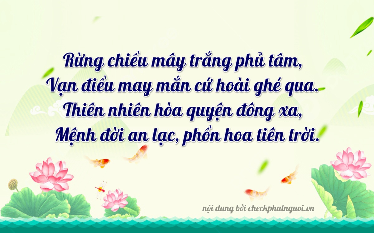 Bài thơ ý nghĩa cho <b>biển số 72A-77750</b> tại website checkphatnguoi.vn