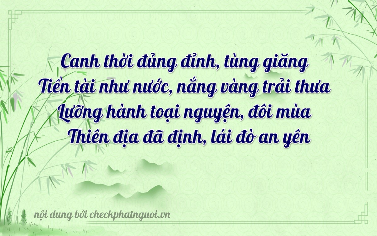 Bài thơ ý nghĩa cho <b>biển số 72A-77876</b> tại website checkphatnguoi.vn