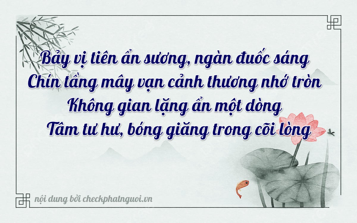 Bài thơ ý nghĩa cho <b>biển số 72A-79083</b> tại website checkphatnguoi.vn