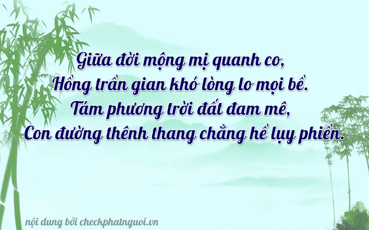 Bài thơ ý nghĩa cho <b>biển số 72A-80613</b> tại website checkphatnguoi.vn