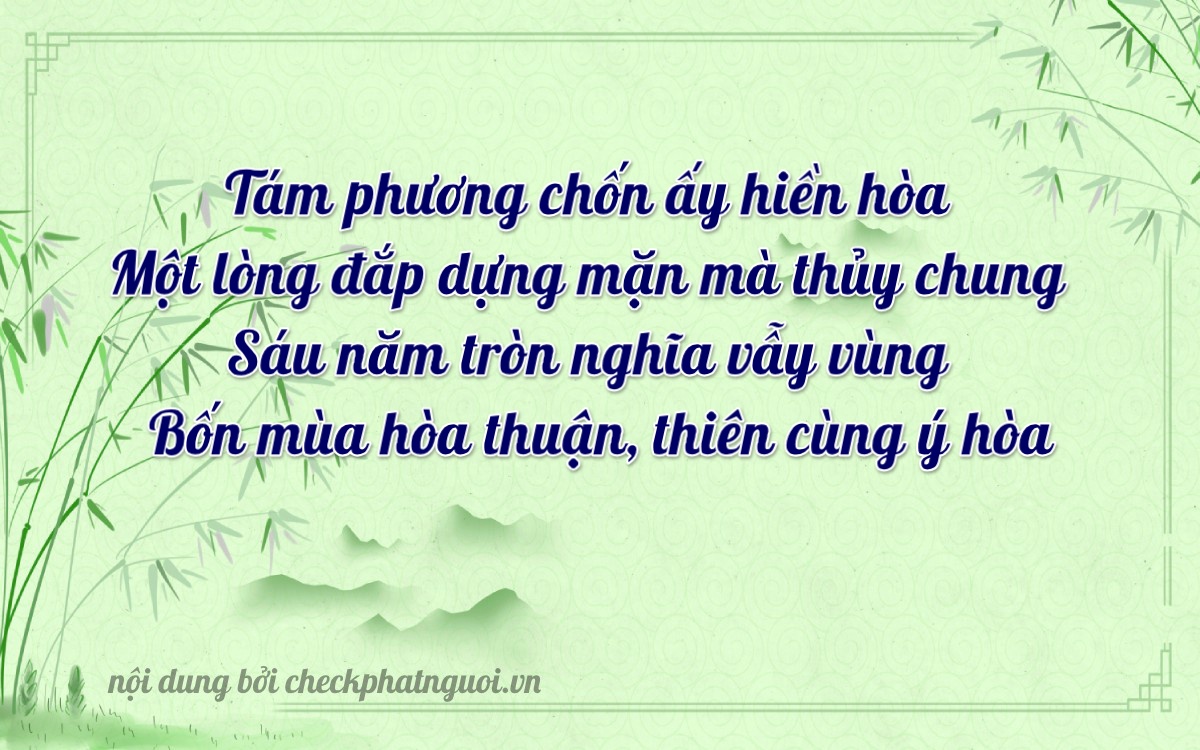 Bài thơ ý nghĩa cho <b>biển số 72A-81654</b> tại website checkphatnguoi.vn