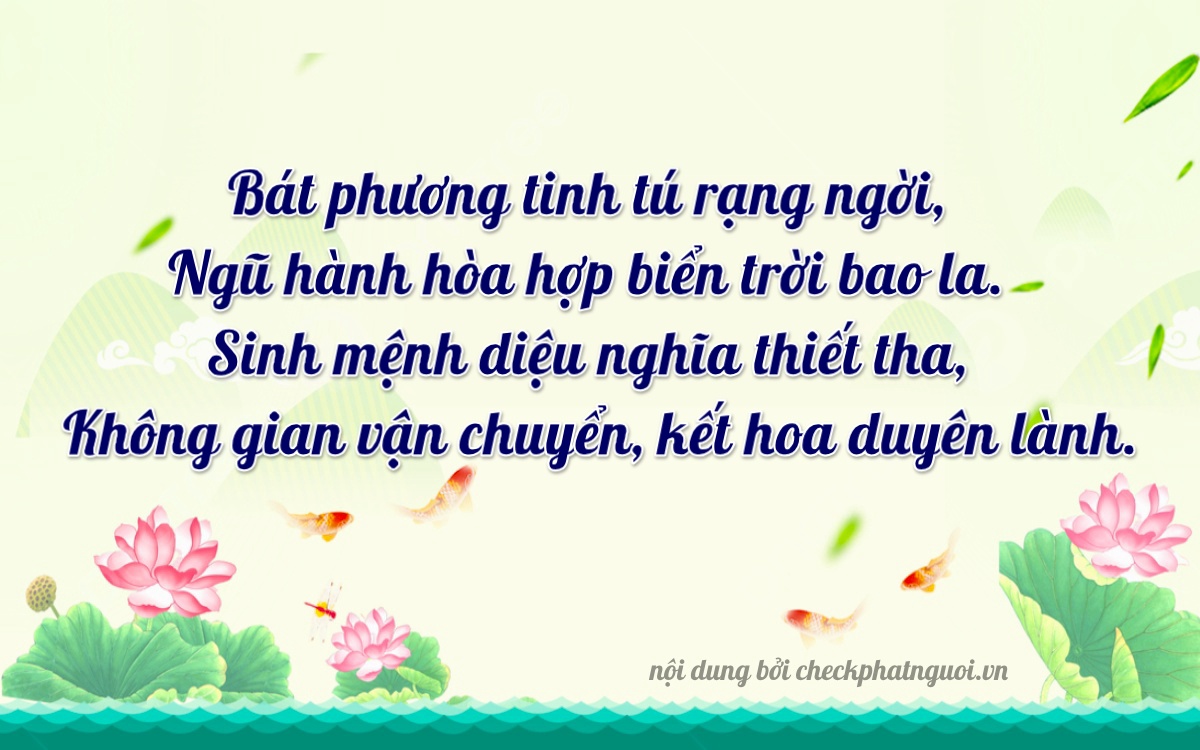 Bài thơ ý nghĩa cho <b>biển số 72A-83580</b> tại website checkphatnguoi.vn