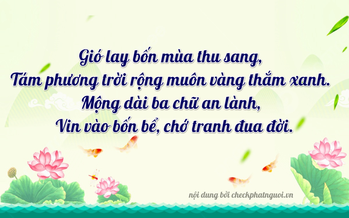 Bài thơ ý nghĩa cho <b>biển số 72A-84384</b> tại website checkphatnguoi.vn