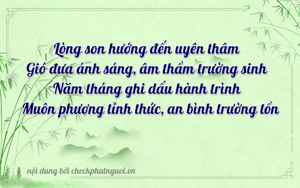 Bài thơ ý nghĩa cho <b>biển số 72A-85373</b> tại website checkphatnguoi.vn