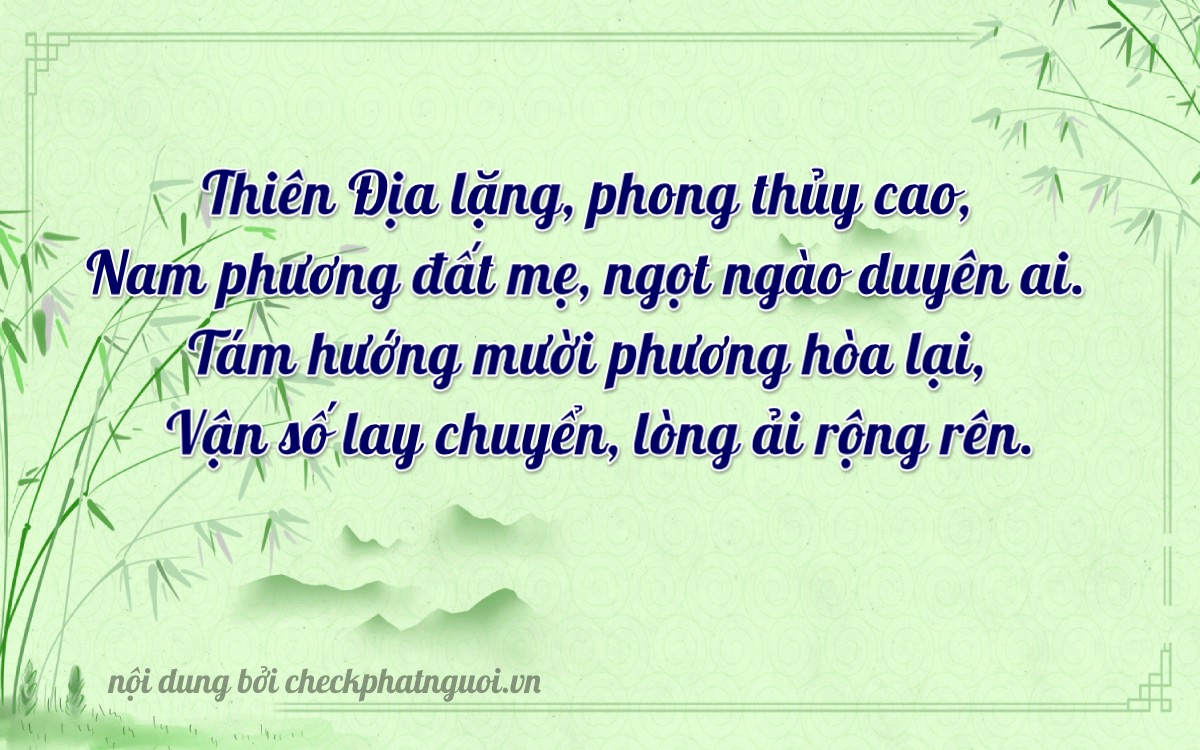 Bài thơ ý nghĩa cho <b>biển số 72A-85874</b> tại website checkphatnguoi.vn