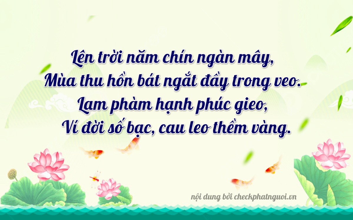 Bài thơ ý nghĩa cho <b>biển số 72A-85912</b> tại website checkphatnguoi.vn