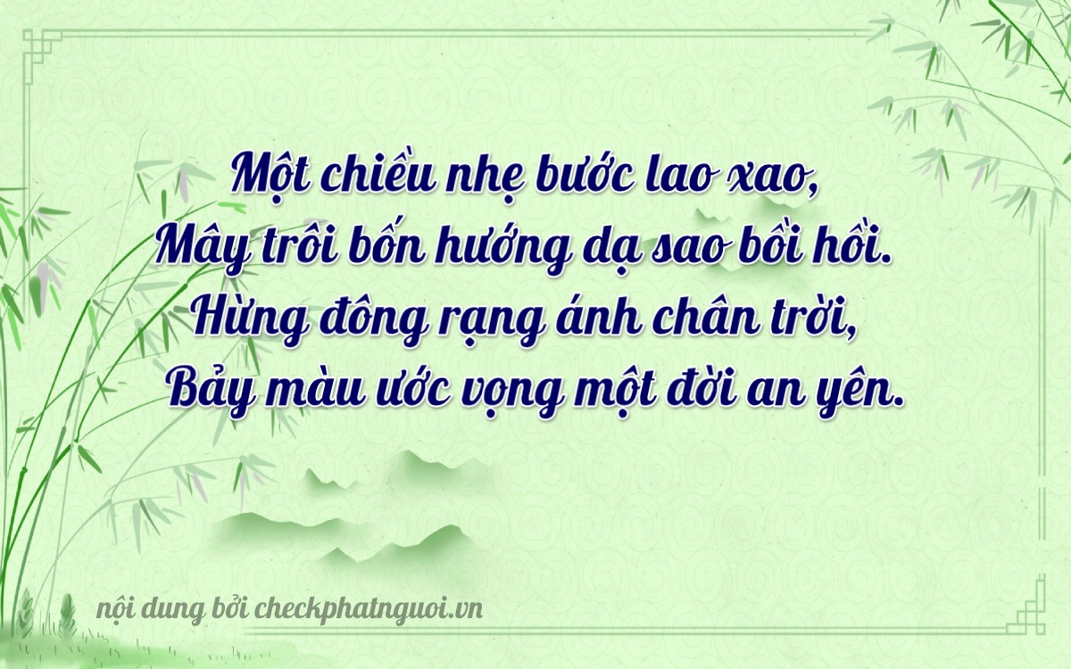 Bài thơ ý nghĩa cho <b>biển số 72A-88374</b> tại website checkphatnguoi.vn