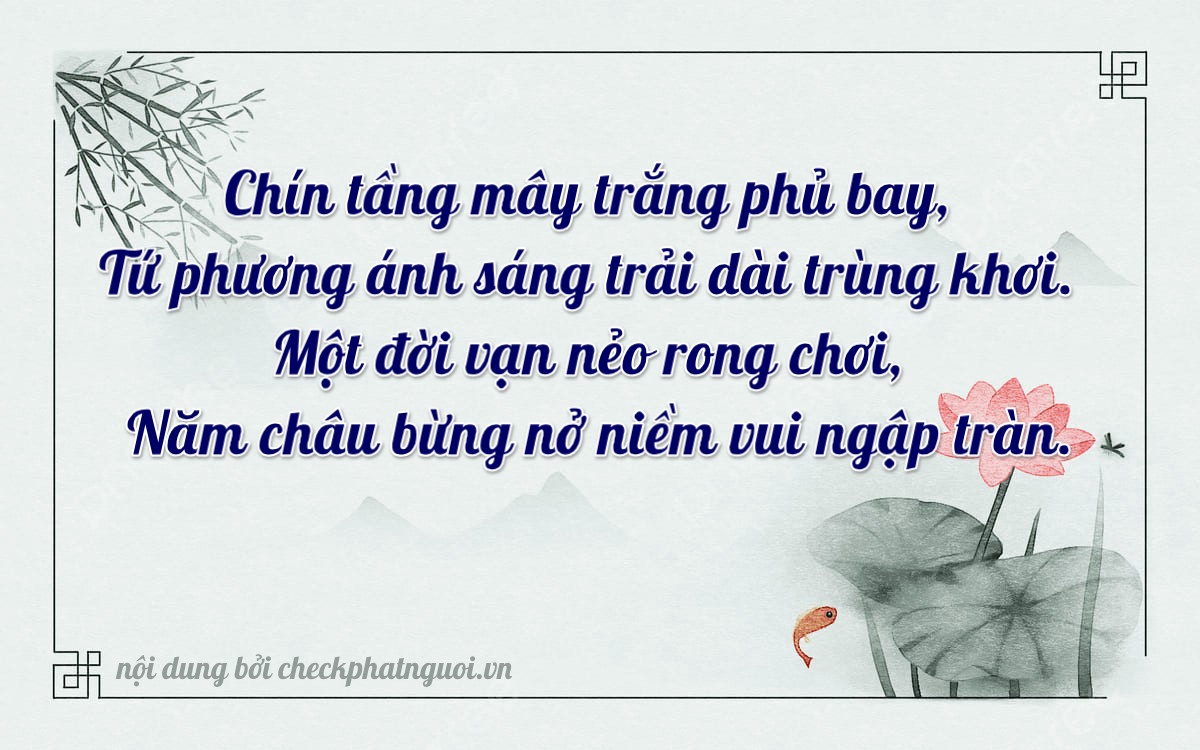 Bài thơ ý nghĩa cho <b>biển số 72A-94145</b> tại website checkphatnguoi.vn