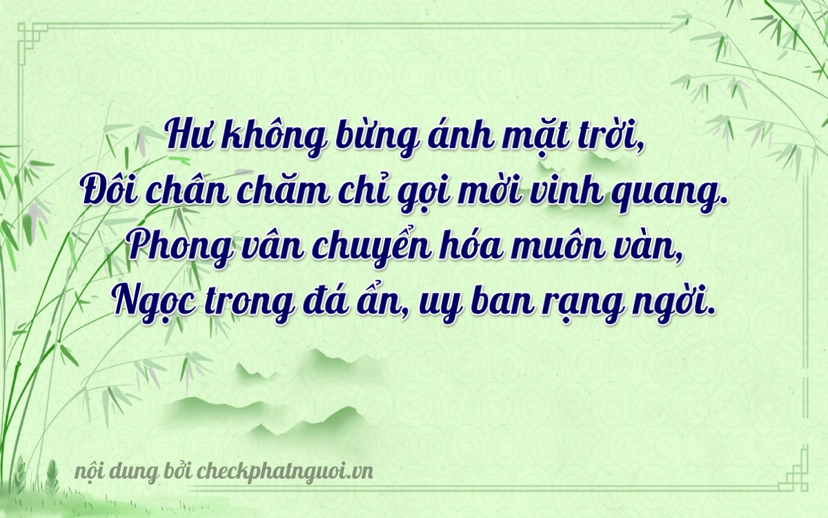 Bài thơ ý nghĩa cho <b>biển số 72AA-02738</b> tại website checkphatnguoi.vn