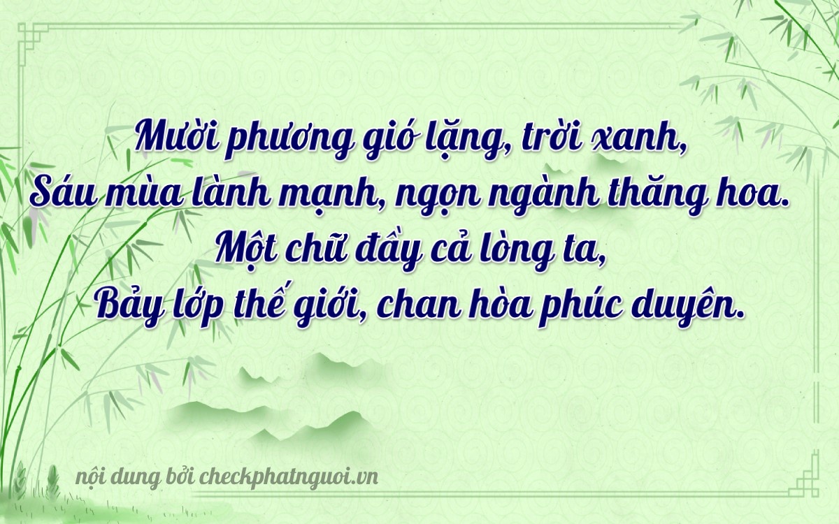 Bài thơ ý nghĩa cho <b>biển số 72AA-11687</b> tại website checkphatnguoi.vn