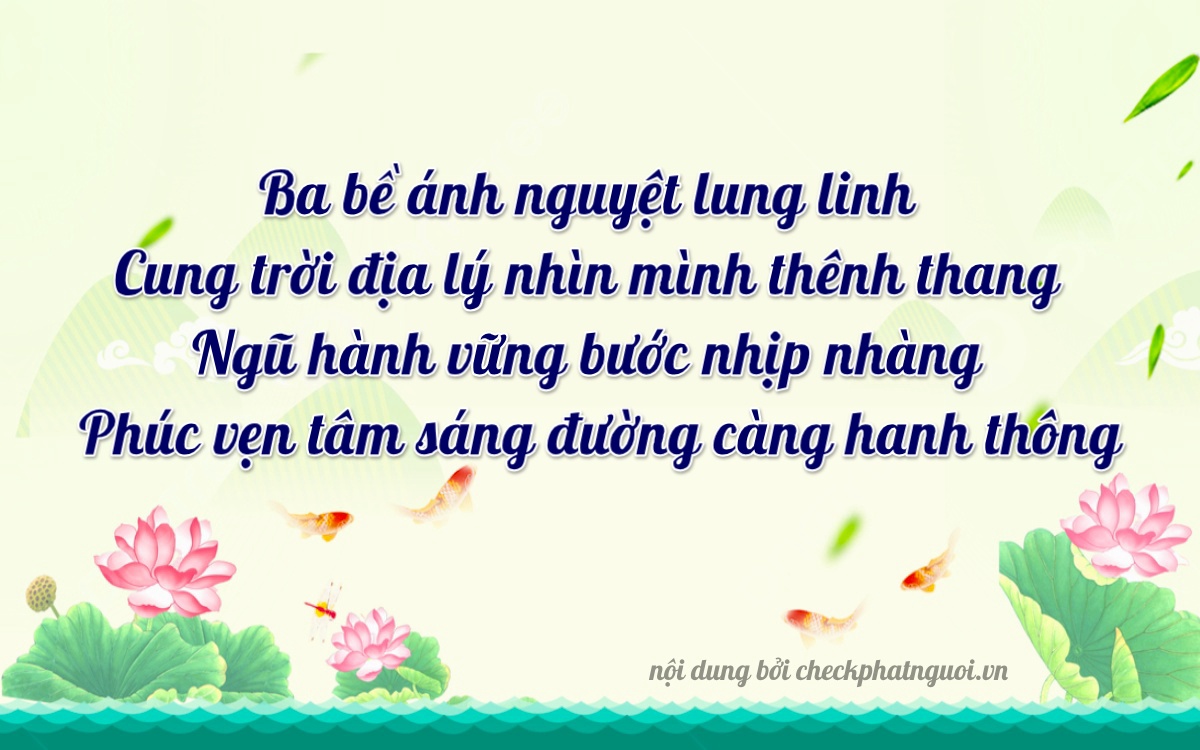 Bài thơ ý nghĩa cho <b>biển số 72AA-32345</b> tại website checkphatnguoi.vn