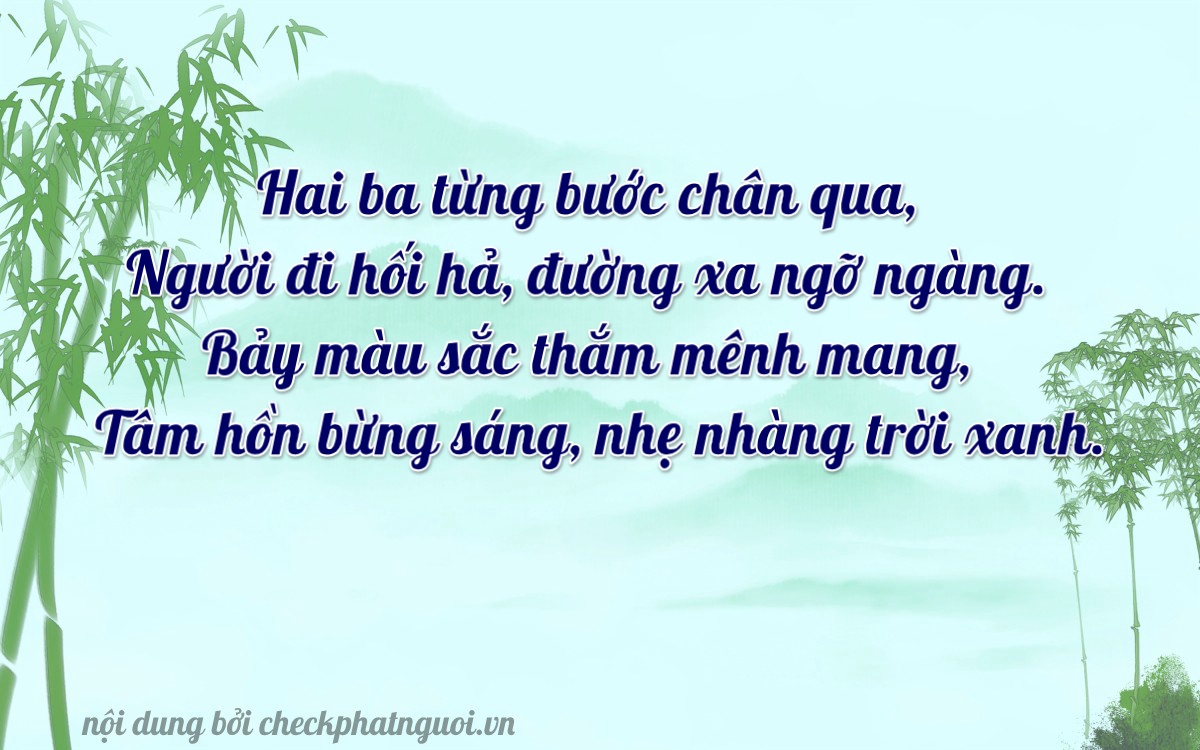 Bài thơ ý nghĩa cho <b>biển số 72AA-32724</b> tại website checkphatnguoi.vn