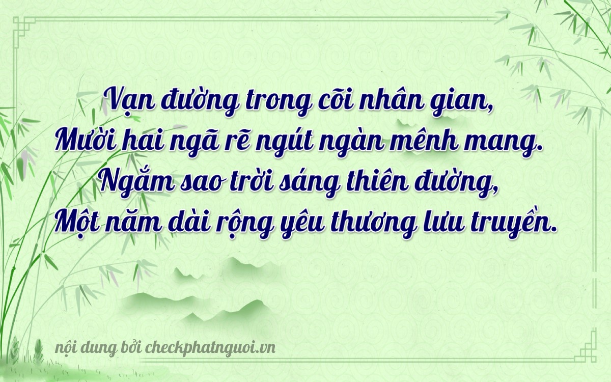 Bài thơ ý nghĩa cho <b>biển số 72AC-13515</b> tại website checkphatnguoi.vn